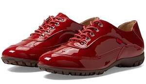 Marc Joseph New York Womens Hampton Golf Shoes Size 7.5 Red Patent Leather NIB